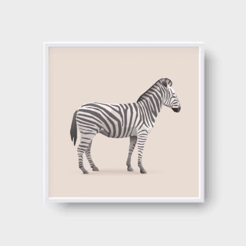 Wall Art Digital Print 30" By 30"-ready To Hang Plain White Glass Frame 2019