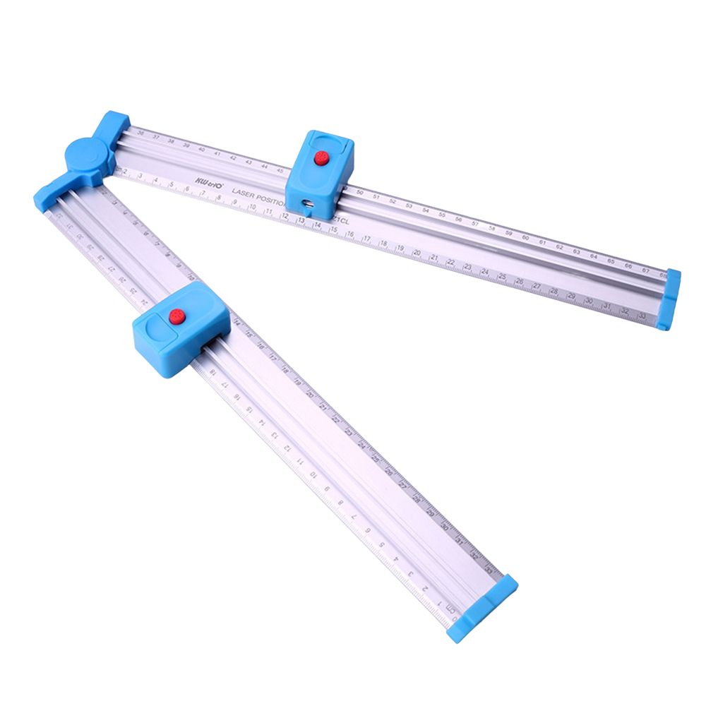 KW-TRIO Metal Ruler With Laser Level Positioning Tool 180&deg;