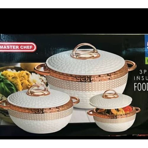 Insulated Serving Food Flask - 3 Piece Set