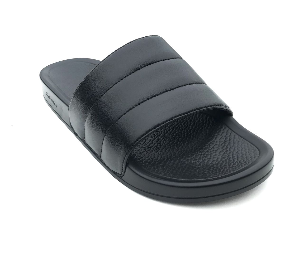 Trendy Slide Summer Slippers - Black