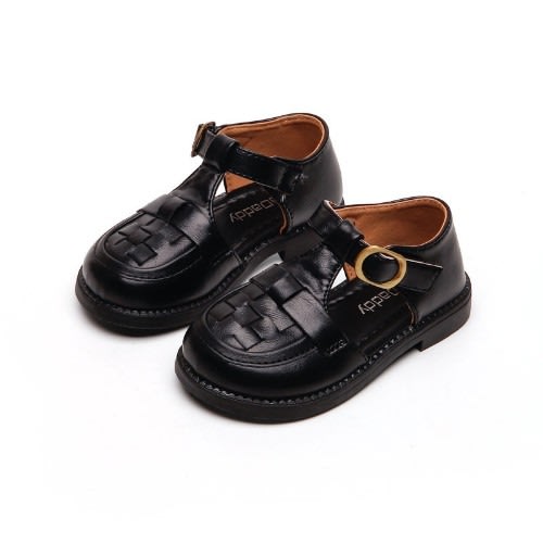 Girls School Sandals - Black