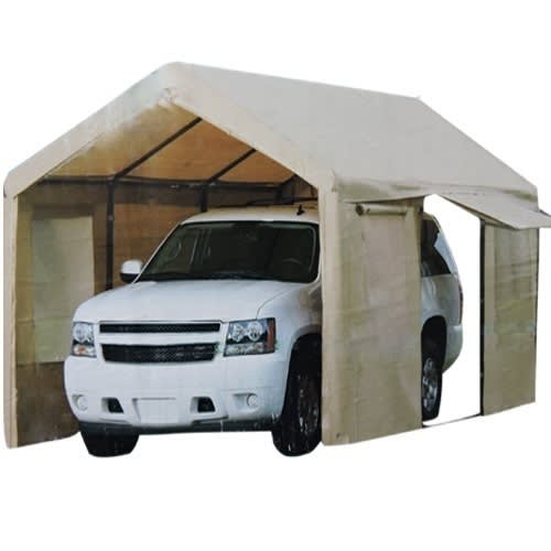 Steel Frame Canopy with Side Walls