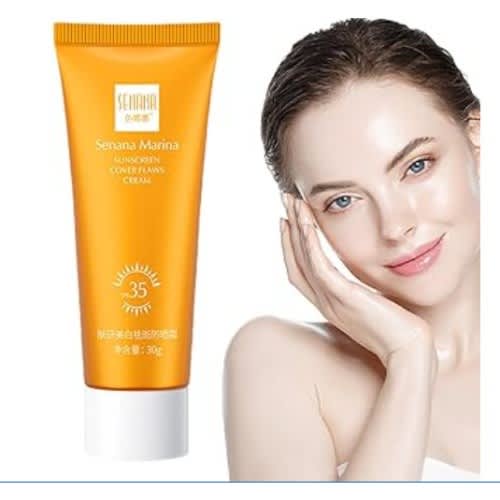 Sunscreen Cream Spf 35 Brightening Waterproof Sun Protection Moisturizer For Face And Body-30g