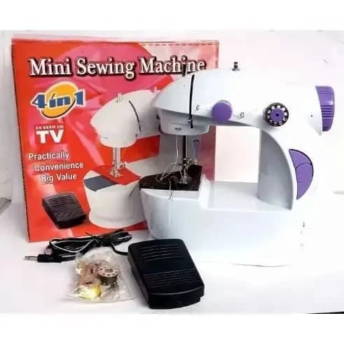 Mini Sewing Machine With Adapter + Foot Pedal