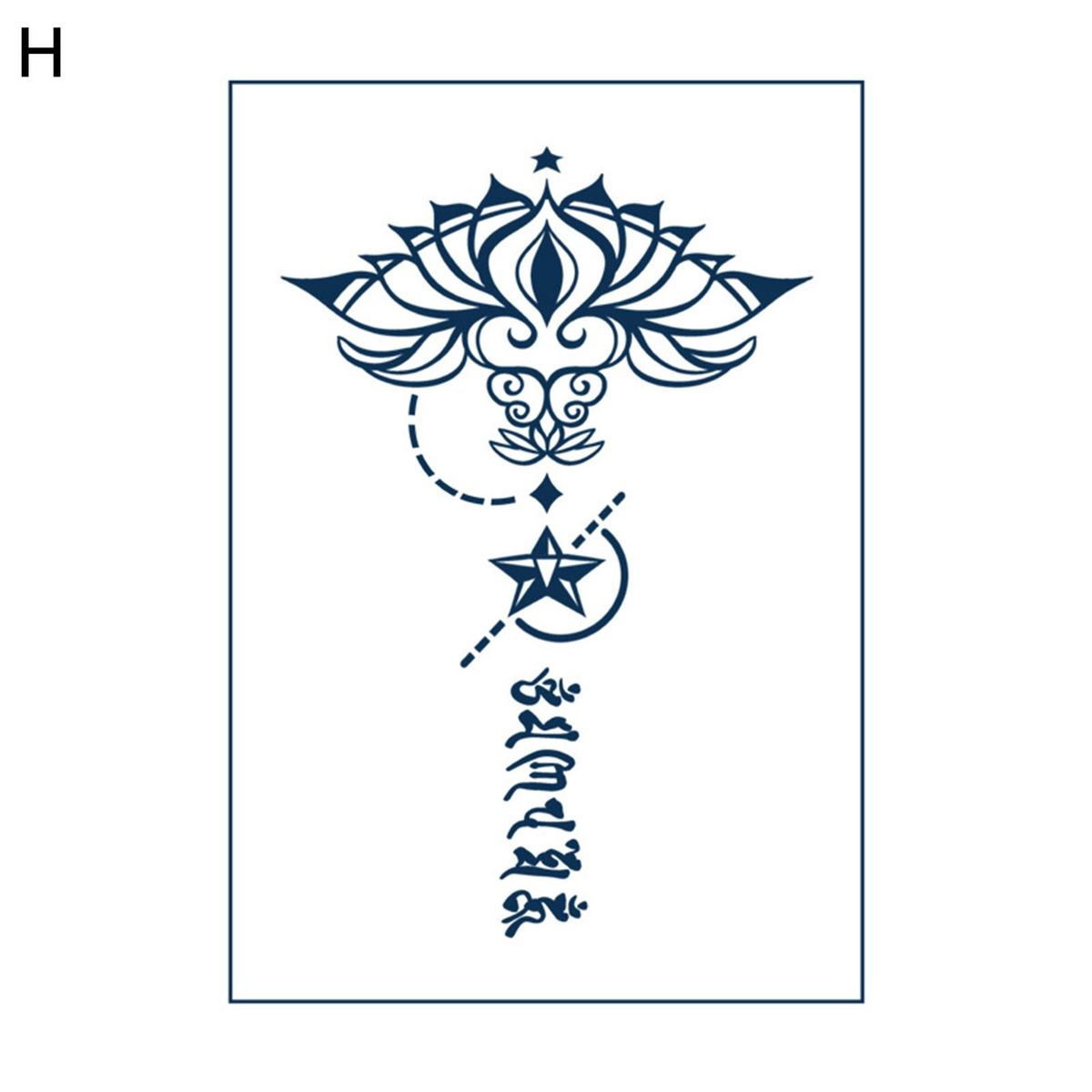 Buddha Stickers Floral Body Sticker