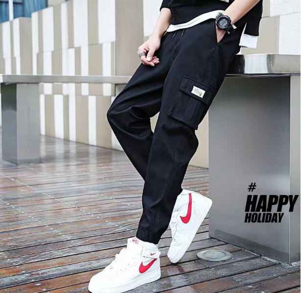 Men's Casual Trendy Trousers Fashion Cargo Pant Joggers-Men's Straight Pants