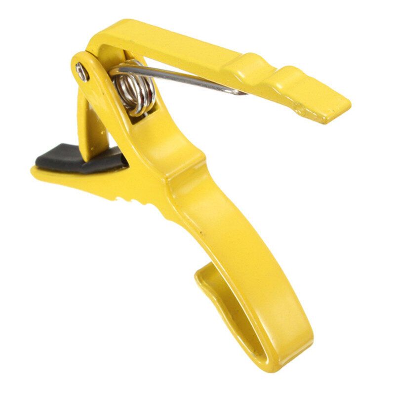 Best Price Multi- Folk Acoustic Electric Guitar Capo Trigger Key Clamp Change Single-handed Guitar Parts Yellow Yellow