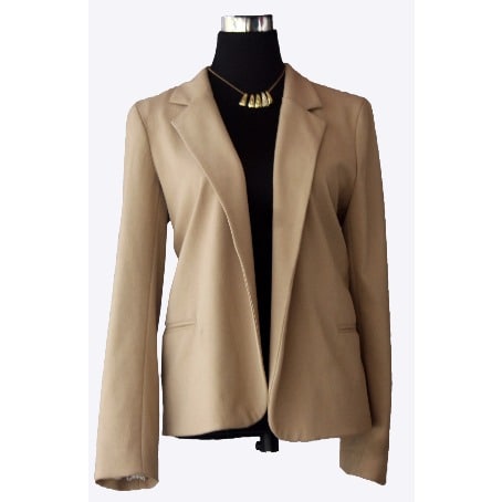 Boyfriend Jacket with False Pockets