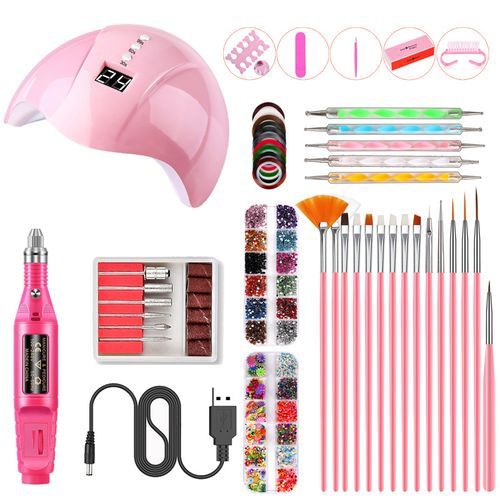 Nail Art Care Set Powder Nail Dryer  LAMP Manicure Nail Kit