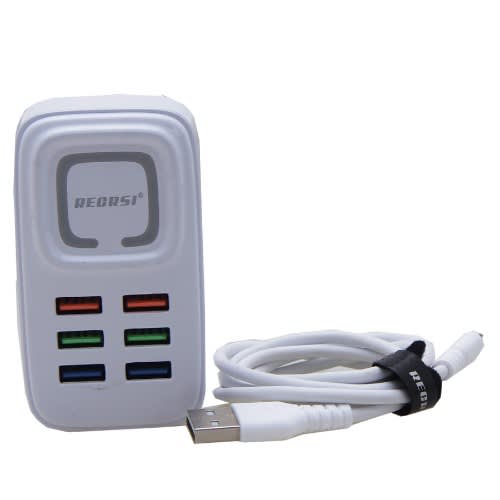 Wall Charger With Free USB Cable -6-USB Ports