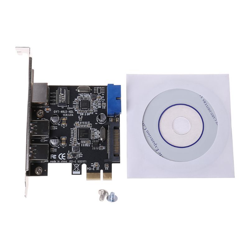 USB3.0 Ethernet Adapter 3 HUB Port 10 100 1000 Mbps PCI-E