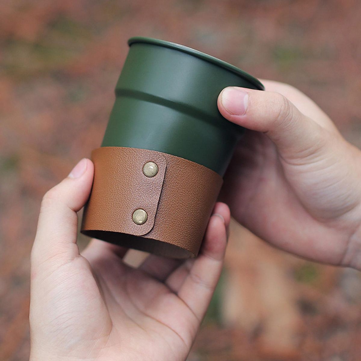 PU Leather Cup  Holders Heat Insulation Thickened