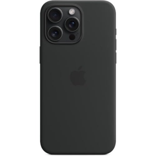 Silicone Case With Magsafe For Apple Iphone 15 Pro Max  - Black -