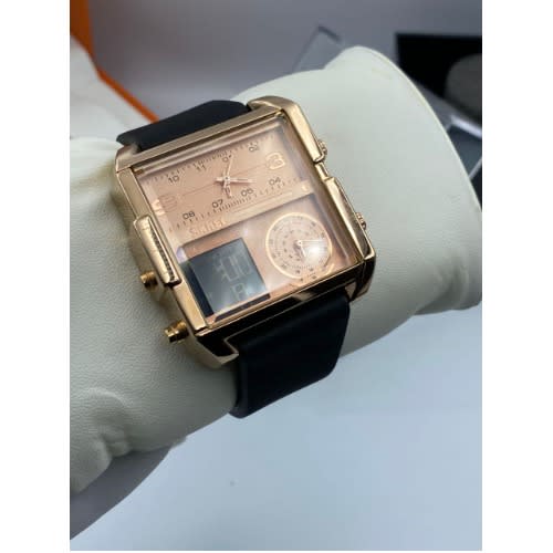 Men's Dual Display Wristwatch-black-rg