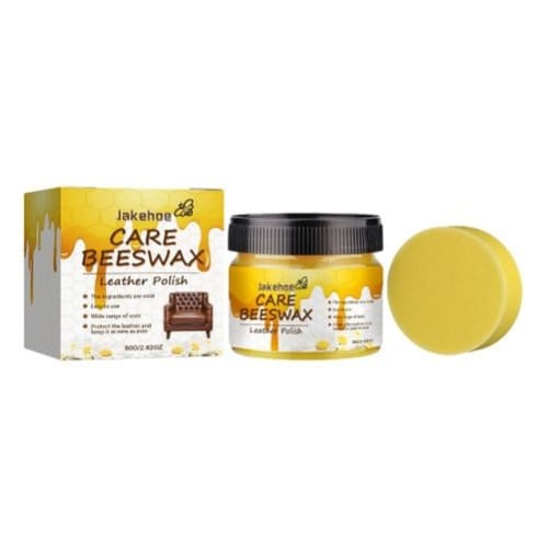 Care Beeswax Leather Polish For Home Furnitures And Cars - 80g