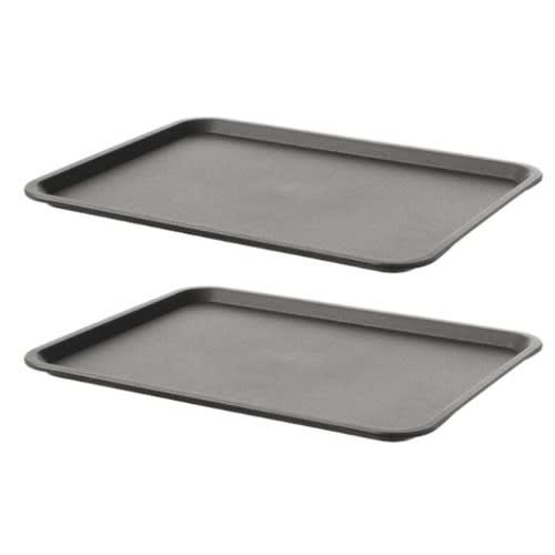 TillgAng 2-piece Tray - Grey- 37&times;29 Cm