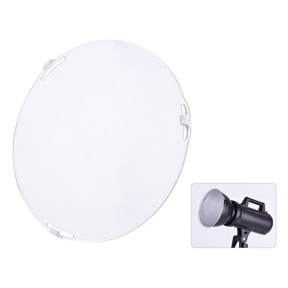 Photo Studio Portable 18.5cm Frosted-Surface Diffuser Plate