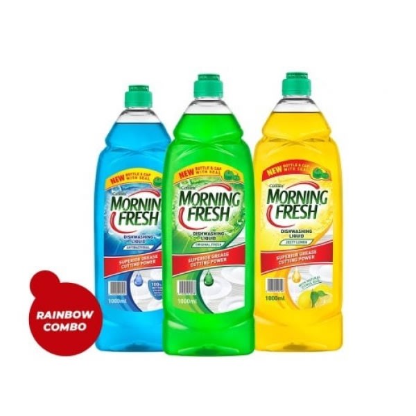 Rainbow Combo - Antibacterial, Original & Zesty Lemon Dish Washing Liquid