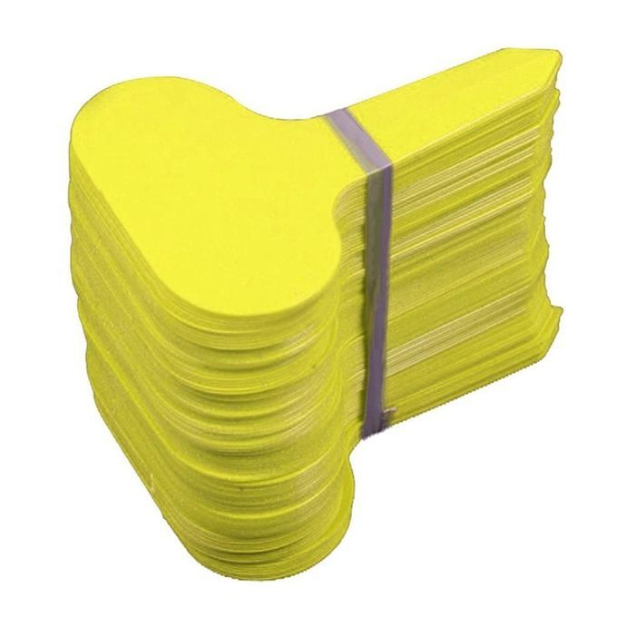 100Pcs Plastic T-type Garden Tags Plant Flower Label Nursery Thick Tag Markers