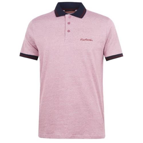 Pin Stripe Polo Mauve