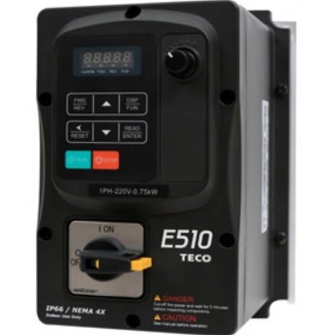Variable Speed Drive E510, 440V, 3 Phases, 1HP/0.75HP
