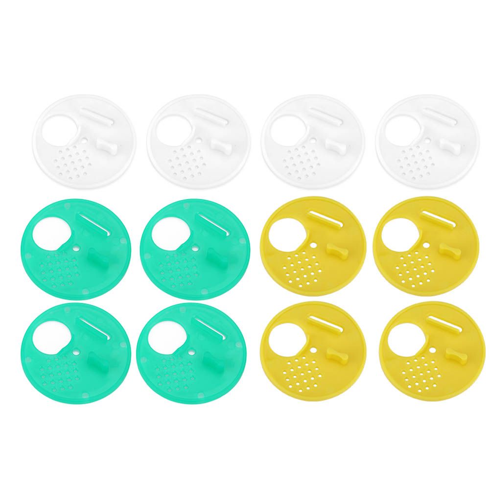 12pcs Plastic Round Beehives Nest Door Vent Beehive