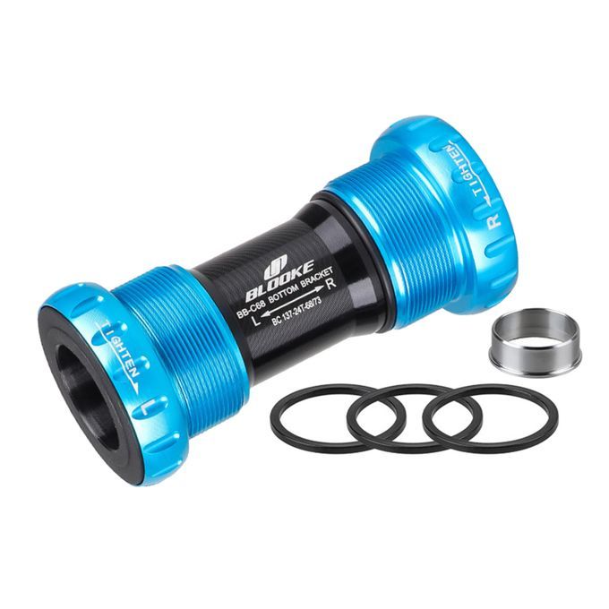 Bike Bottom Bracket Thread MTB Road Bicycle 22/24mm Screw In BB Blue