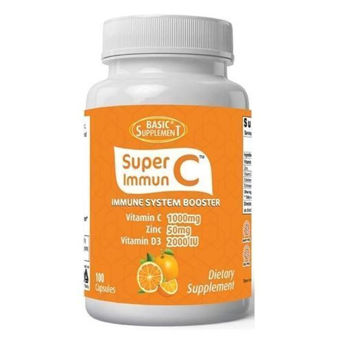 Super Immun C Vitamin C + Zinc + Vitamin D3 Capsules