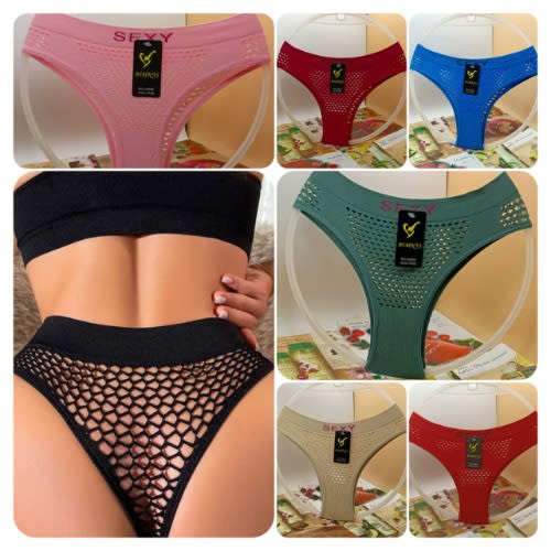 6 Pcs Multicolor Ladies Net Pant
