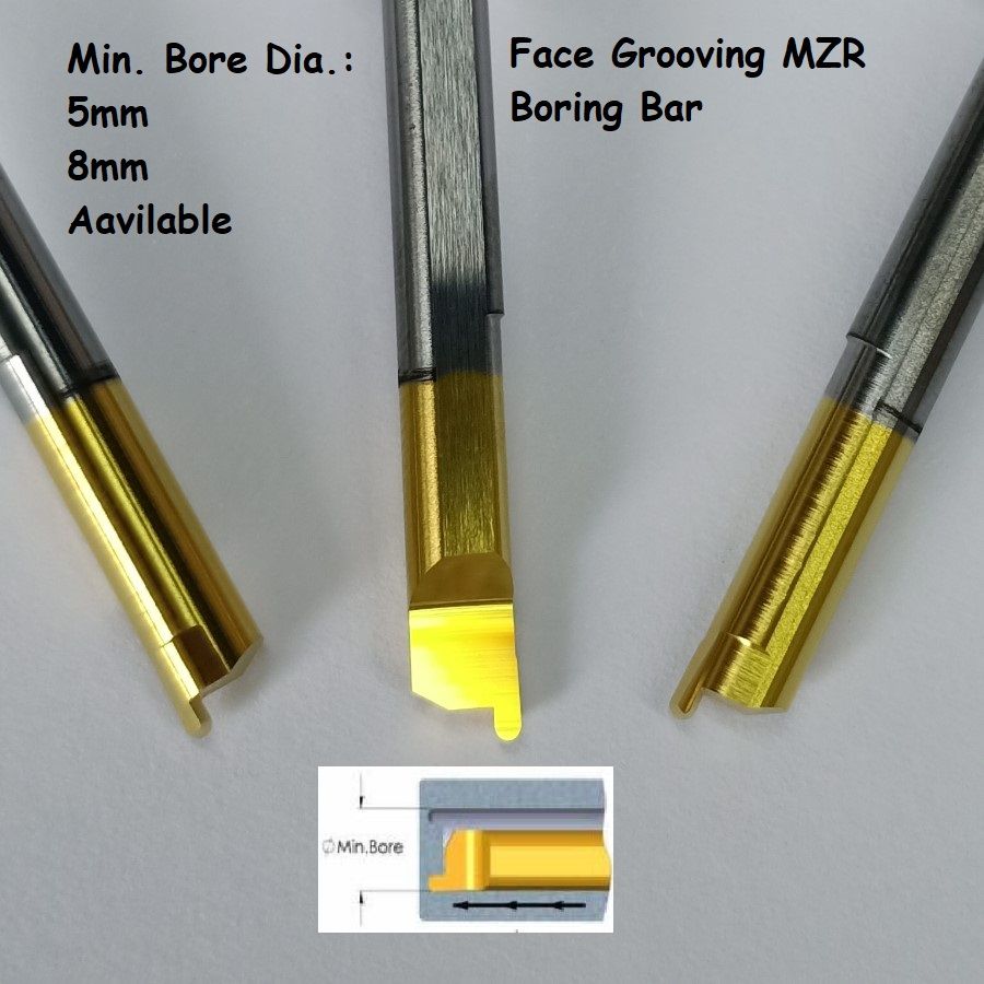 MZR 4 R0.75X1.5 Face Grooving Tiny Tool Boring Cutter Minimum Bore
