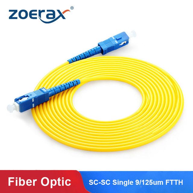 2PCS Simplex Single-mode Fiber Optic Patch Cable