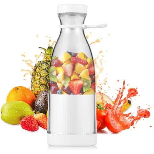 Portable Mini Electric Blender 420ml Juicer Cup 6 Blades For Smoothie Milkshake Juice