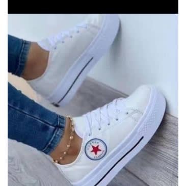 Woman Star Sneakers - White