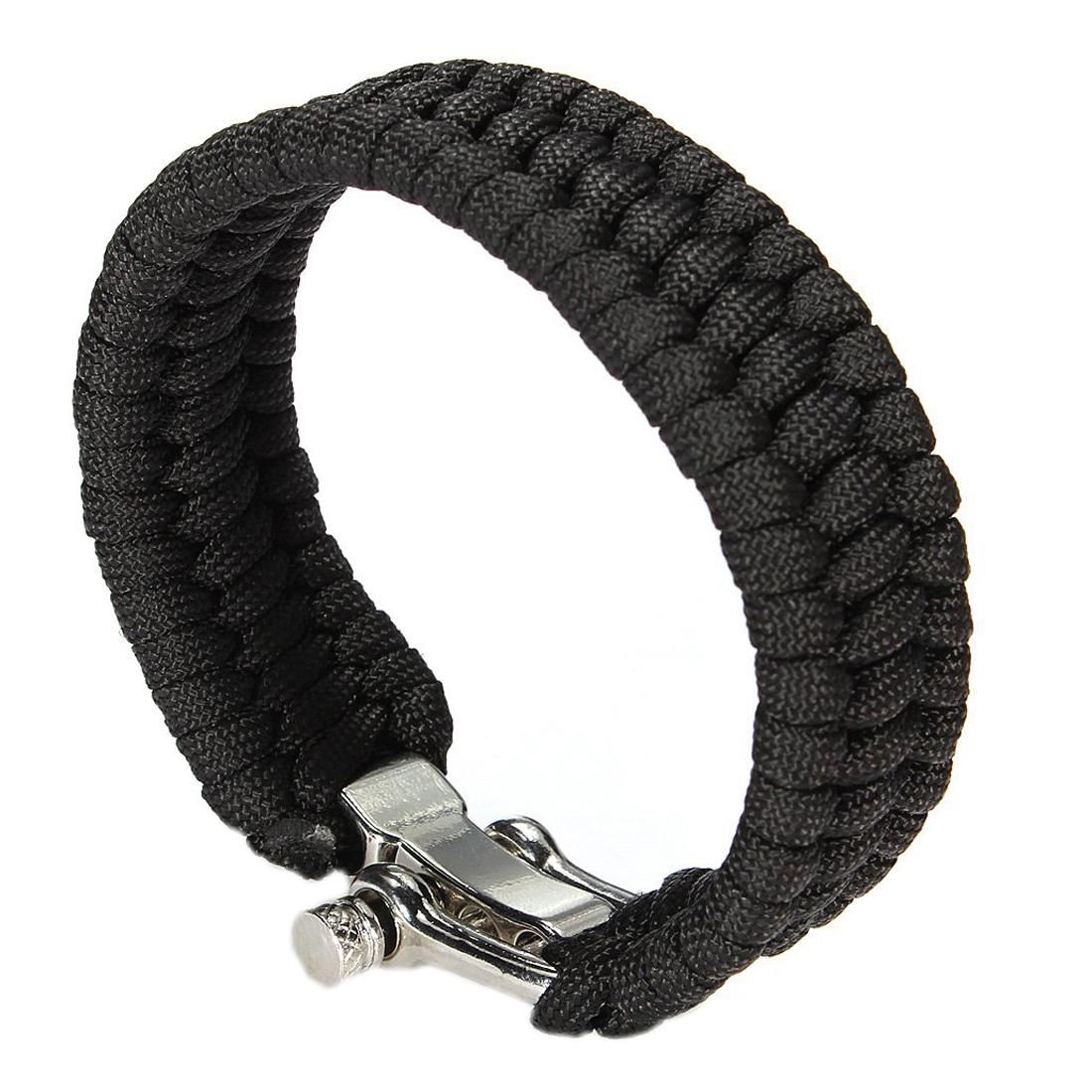 Adjustable Buckle Paracord Parachute Cord Bracelet Buckle Ne