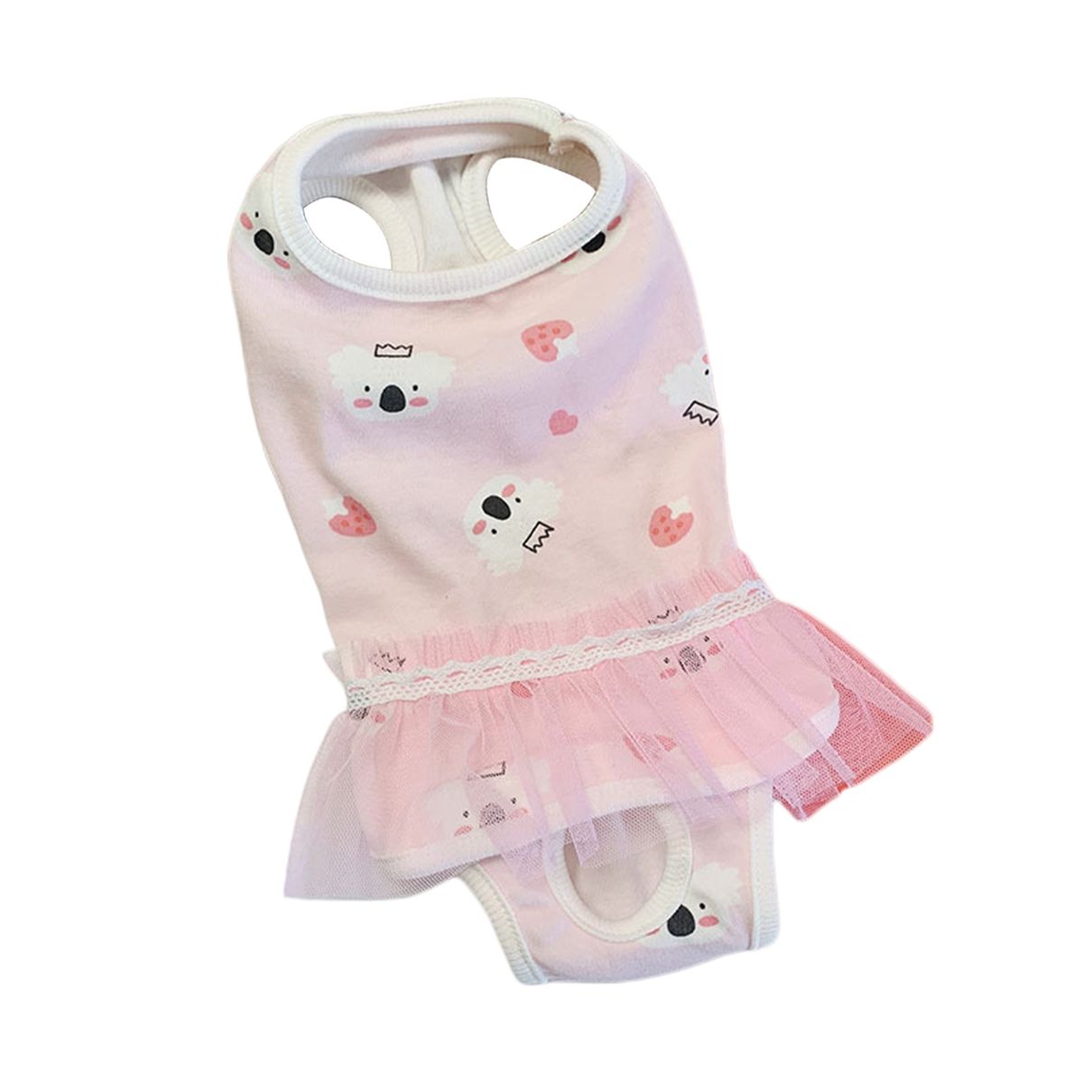 Dog Pajama Suit   Puppy Dog Menstrual Period Pink