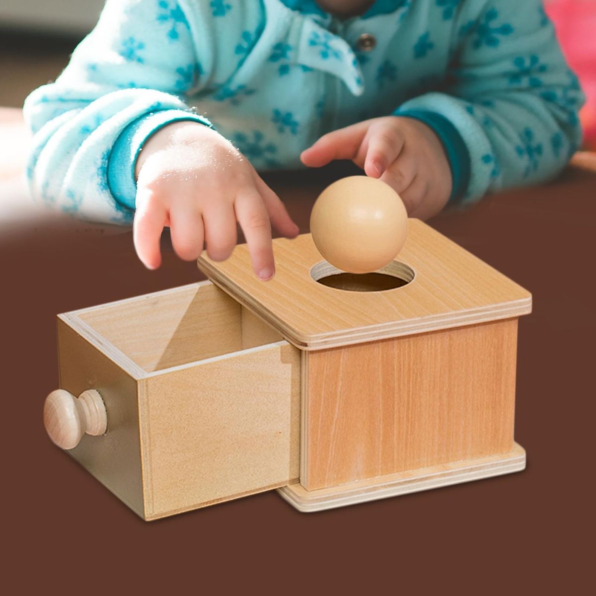 Coin Box With Drawer Early Educational Toy Learning