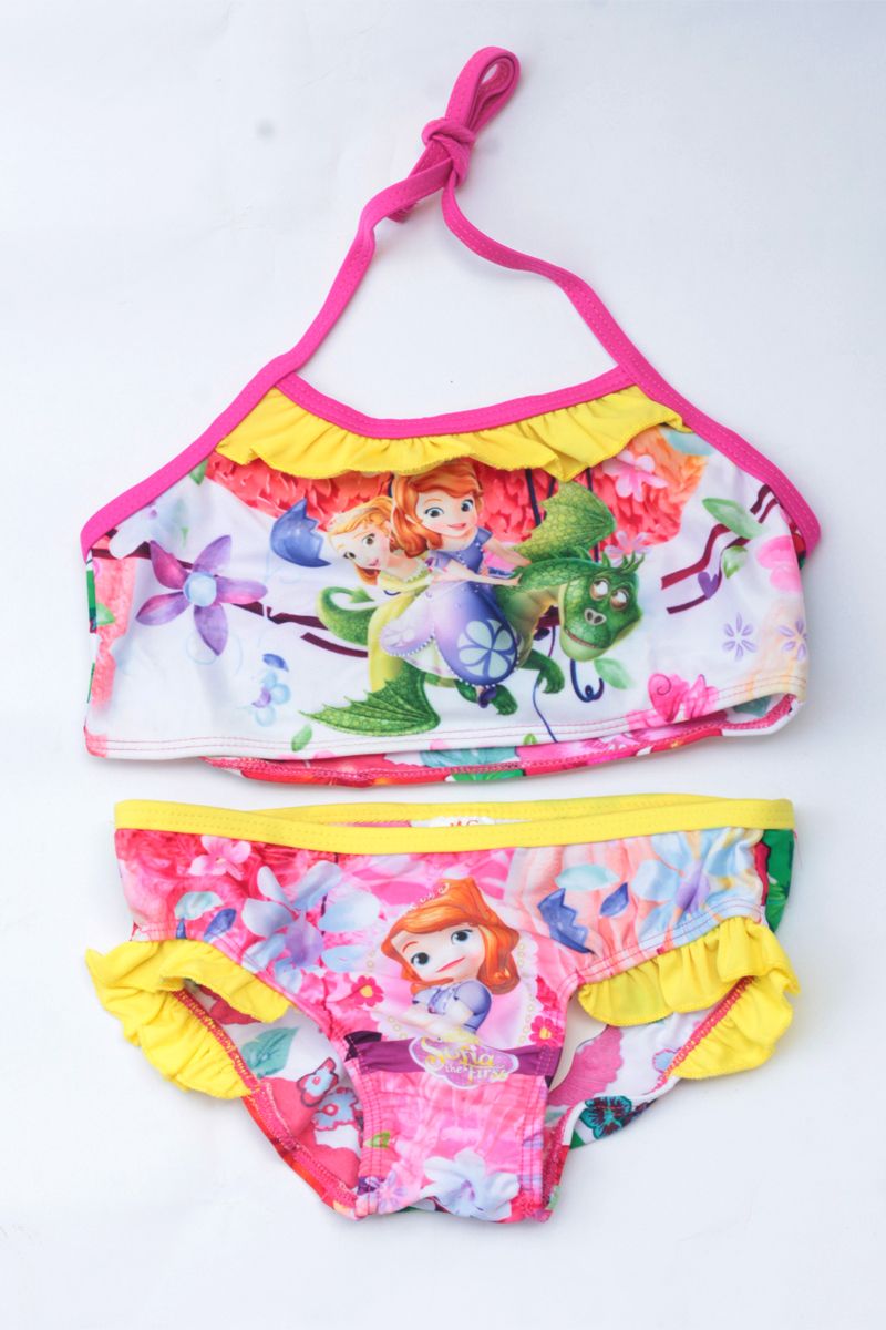 Girls 2pcs Floral Swim Wears - Multi