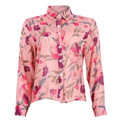 Floral Print Chiffon Blouse