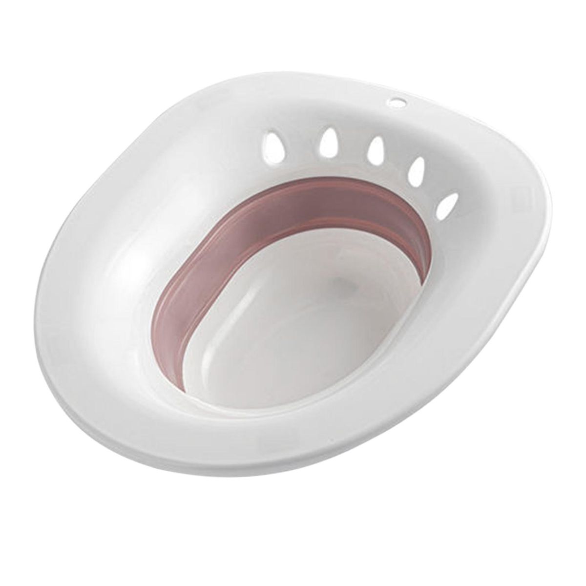 Sitz Bath Toilet Seat Collapsible Seat Sitz Foldable Squat Free Sitz Bath Reusable Toilet Sitz Bath Tub Hip Basin for Elderly Postpartum Care Wounds Hemorrhoids