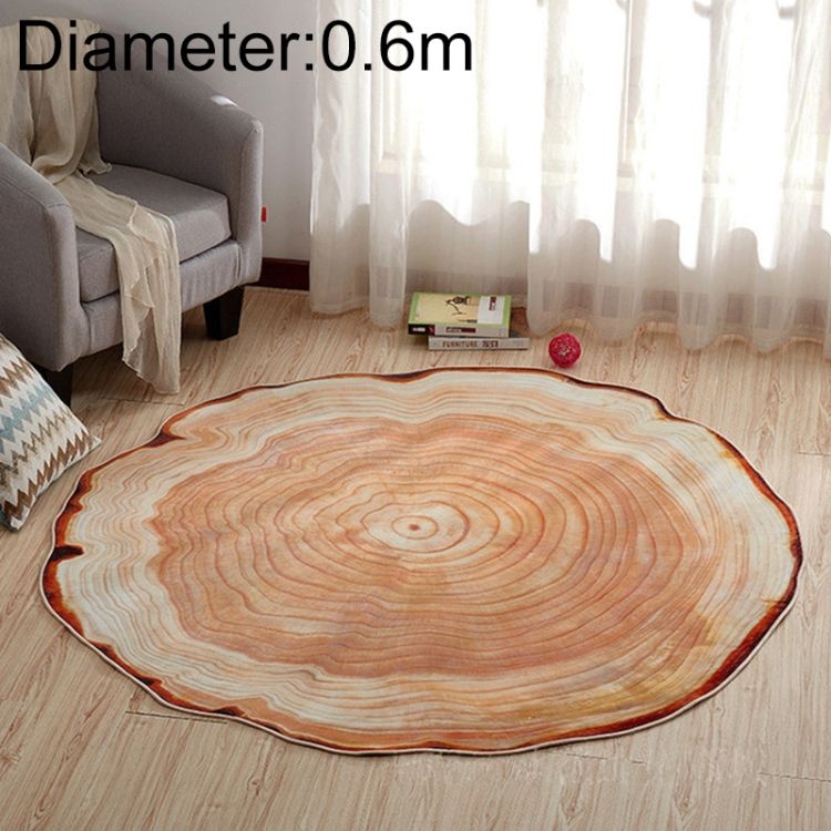 3D Growth Ring Pattern Home Decor Mat