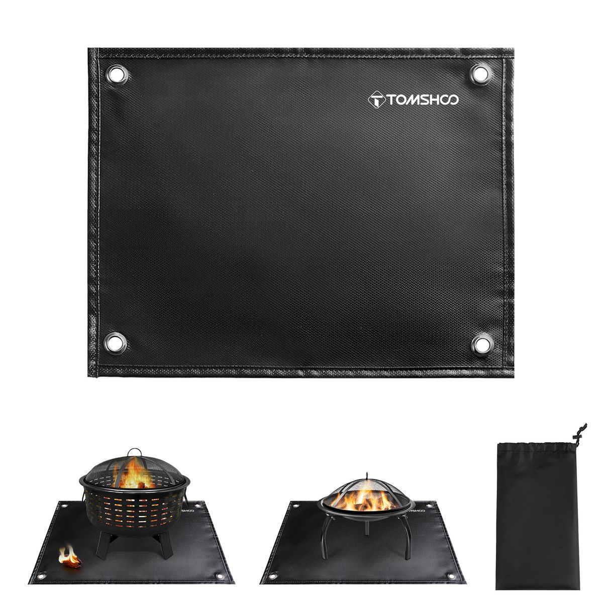 Under Grill Mat Fire Pit Deck Patio Ember Mat