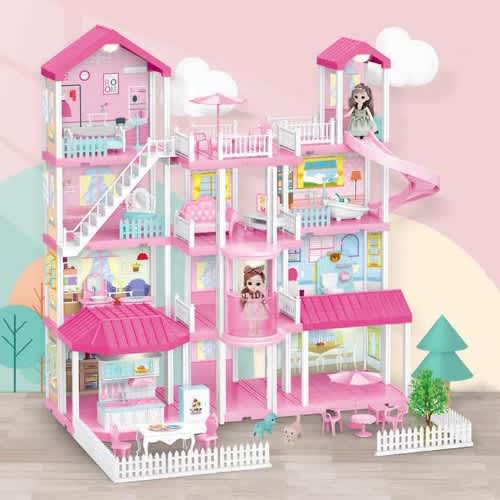 Large Doll Villa Toy Kids Play Furniture Girl House Toys Dreamhouse