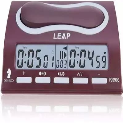 Chess Armory Digital Chess Clock - Portable Timer With Tournament And Bonus Time Features