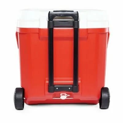 Laguna Roller Ice Chest Rolling Cooler - 60 Qt - Red