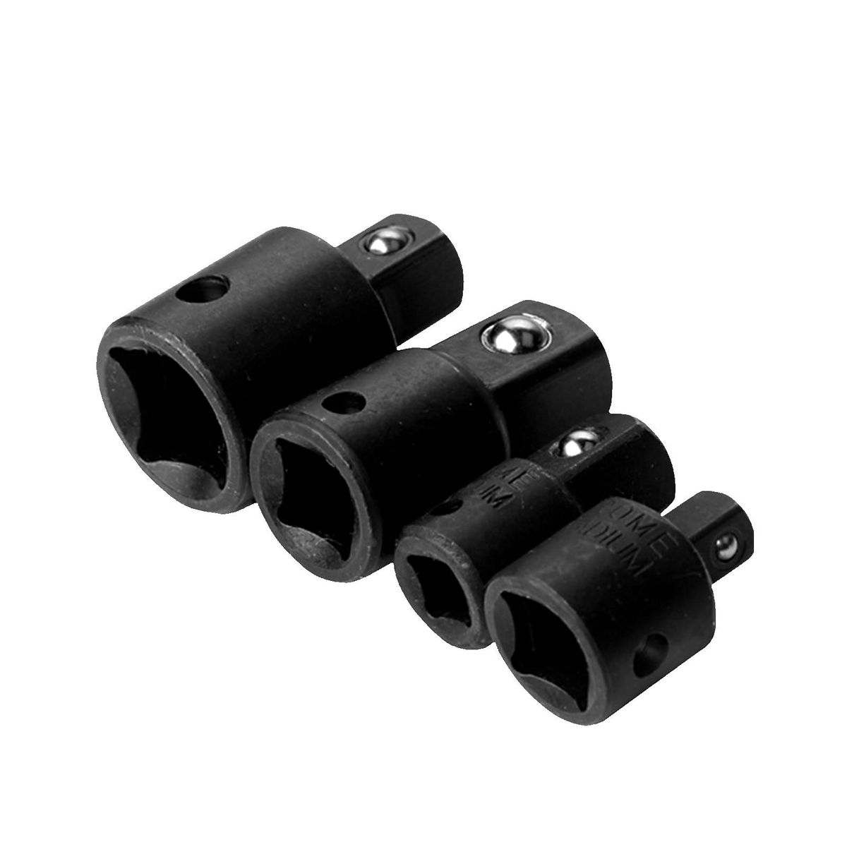 4 PCS Impact Socket Adapter Reducer 1/4-Inch 3/8-Inch 1/2-Inch Impact Driver Conversions Steel Power Nut Driver for Power Drill
