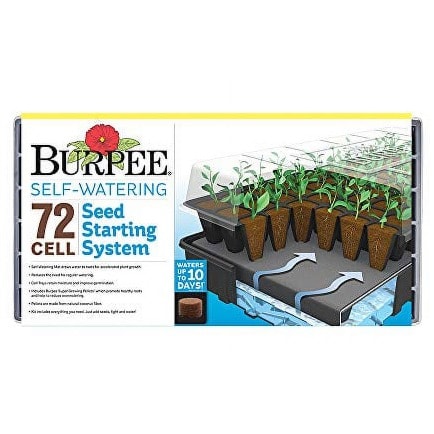 10 Day Self-watering Seed Starter Tray System Kit - 72 Cells 1 Single Kit