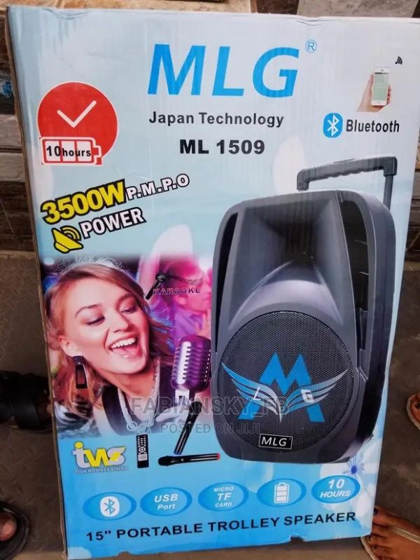 15" Inches Outdoor Rechargeable Wireless PA System