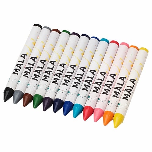 MAla Mixed Colors Wax Crayon - 12pcs