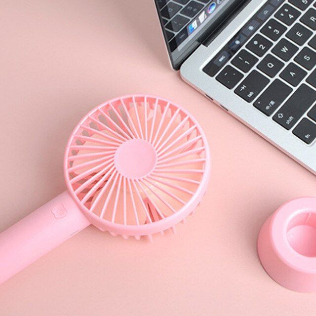 Handheld Mini Fan With Base Portable