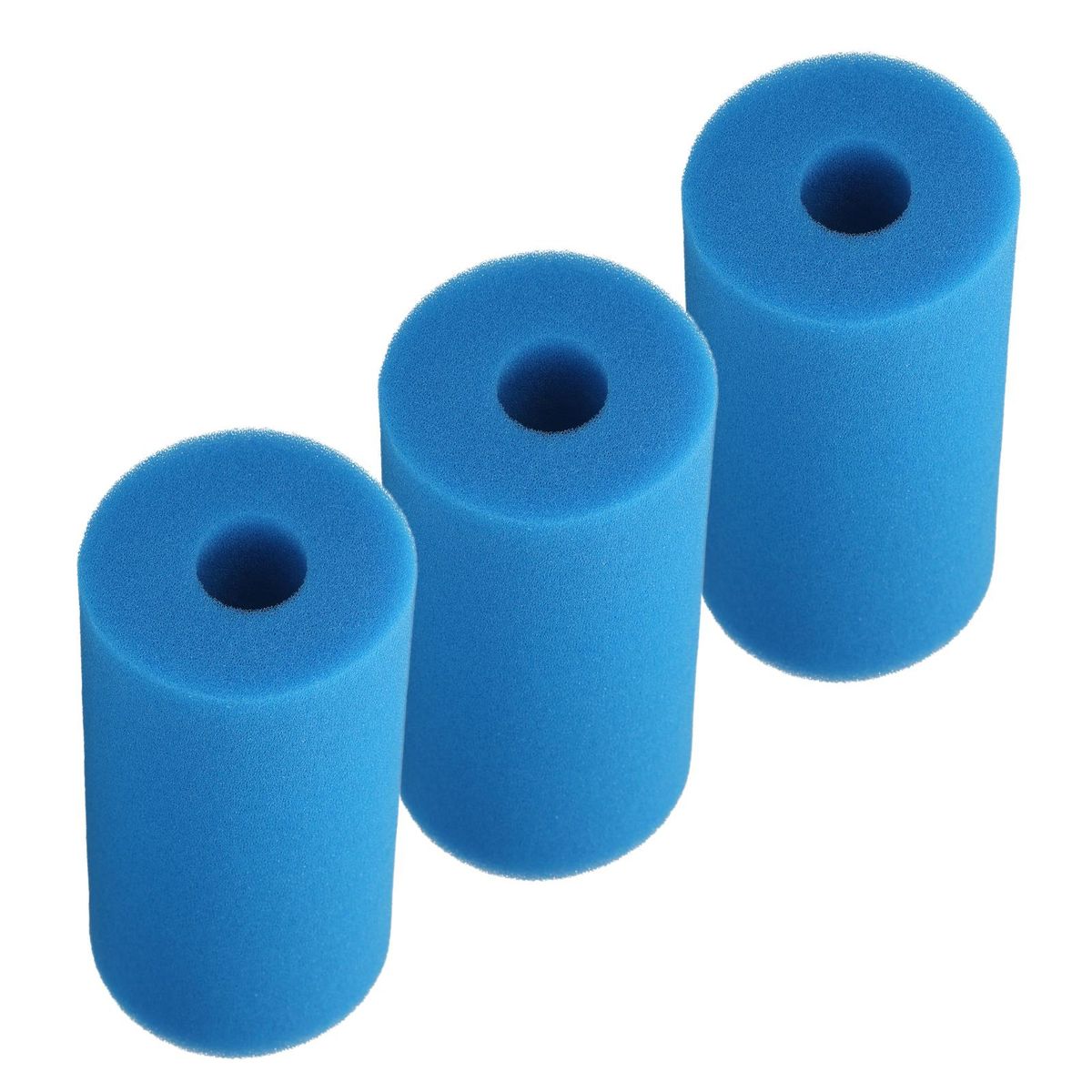 Swimming Pool Foam Filter Sponge Reusable Washable Cartridge Filter for Swimming Pool Aquarium Replacement for Type A Filter Blue 26.5*15*13.5cm 3PCS/Pack
